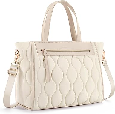 Missnine Tote Bag for Women, Lightweight Puffer Tote Bag, Large Capacity Quilted Shoulder Handbag for Travel, Work, Gym