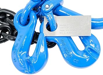 Mytee Products 38" x 5' Sea Shipping Container Loading Chain Bridle G100, V-Chain, Cargo, Storage, Moving