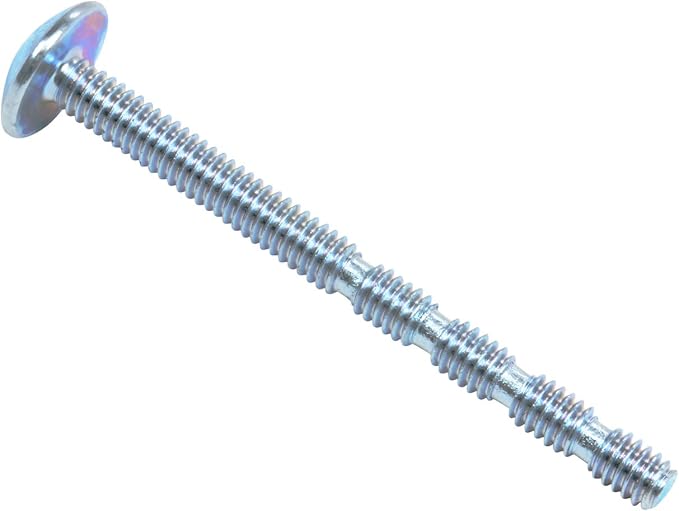 100 Pack Rok Hardware 8 x 2 Slotted Machine Thread Phillips Sqaure Drive Break Away Long Truss Head Screws