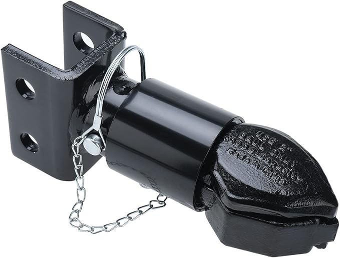 YaeMarine 2" Dia Ball 7000LBS Adjustable Channel-Mount Trailer Coupler with Bolts and Nuts