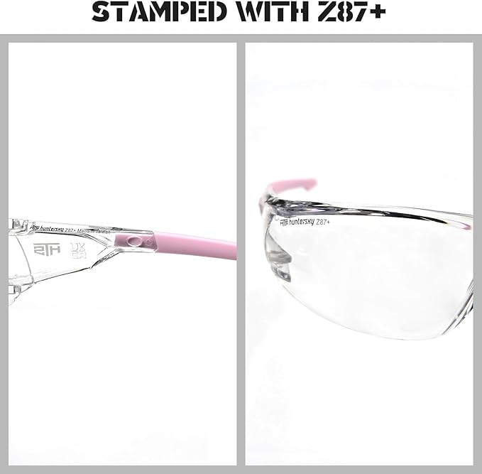 ANSI Z87.1 Anti-Fog Wrap-Around Clear Safety Glasses, Pickleball lab chemistry goggles with Scratch Resistant