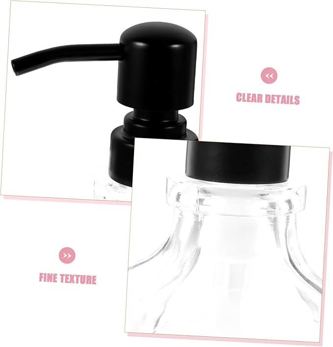 ABOOFAN Transparent Lotion Bottle Shampoo Container Hand Soap Dispenser Home Soap Bottle Liquid Container Soap Dispenser Glass Soap Dispenser Bathroom Soap Dispensers Pump Bottles