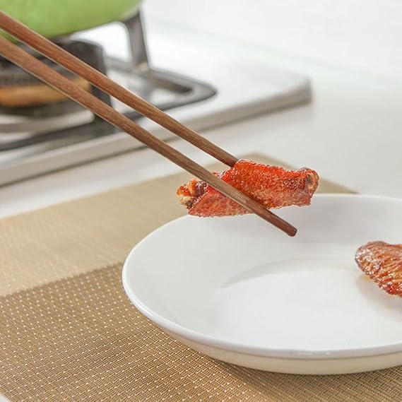 Chopsticks Reusable 38CM Kitchen Chopsticks Cooking Farsighted Chopsticks Fried Noodle Tools Household Tableware Foresightful Fried Convenient Wooden Chopsticks