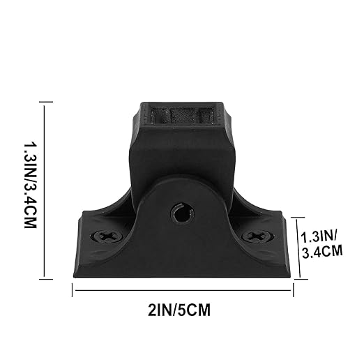 10-Pack Iron Baluster Swivel Shoes with Screw for 12" Square Balusters for Staircase Interior
