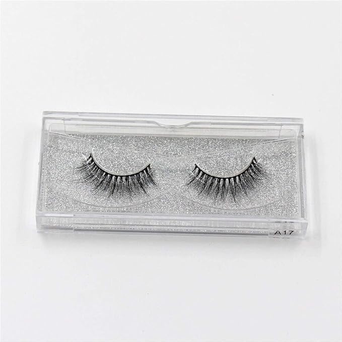 False Eyelashes Mink Eyelashes 3D Mink Lashes High Volume Crisscross False Eyelashes Fluffy Natural Long Lasting Eye Lashes Makeup - (Color: A17)