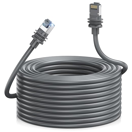 Starlink Gen 3 Cable, 32.8FT/10M Satellite Replacement Standard V3 Cable for Starlink Rectangular Satellite Gen 3 Starlink Cable Extension Starlink Accessories Waterproof - Gray