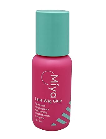 Miya Lace Wig Glue 1.06oz - Invisible Adhesive with Waterproof. Strong Hold for Lace Wig, Hairpiece, Hair Replacement
