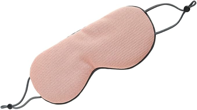 Sleep Eye Mask Breathable Ice Silk HotPerfect for Travel Home Hotel Adjustable Strap (Root Light Grey)