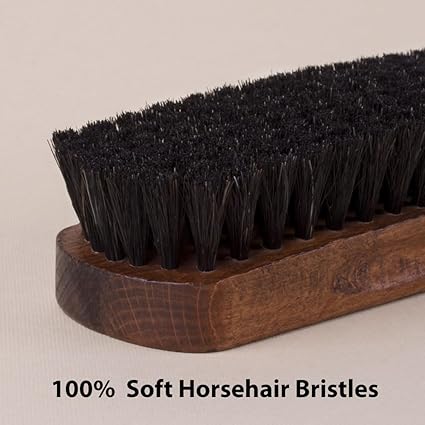 FootFitter Grand Cedar Valet Storage Box Horsehair Shoe Shine Brush Set