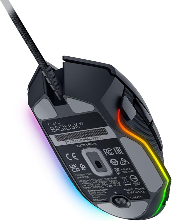 Razer Basilisk V3 - Ergonomic Wired Gaming Mouse