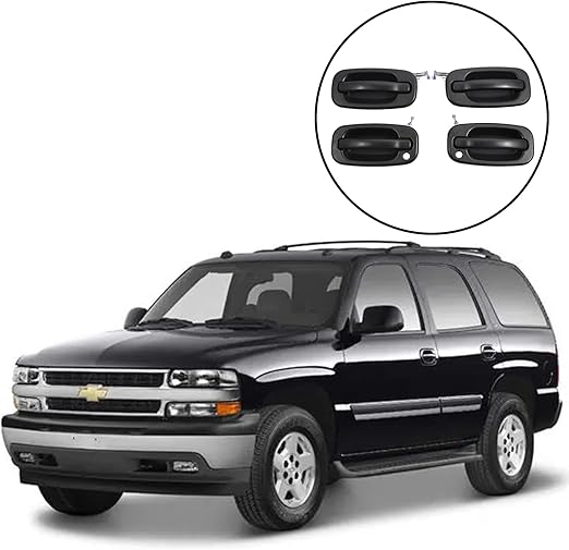 Exterior Door Handle, Compatible with 1999-2007 Chevy Silverado Suburban Tahoe Avalanche, GMC Sierra Yukon, Cadillac Escalade, Outside Front Left Driver Side | Replaces# 15034985, GM1310129, 77261
