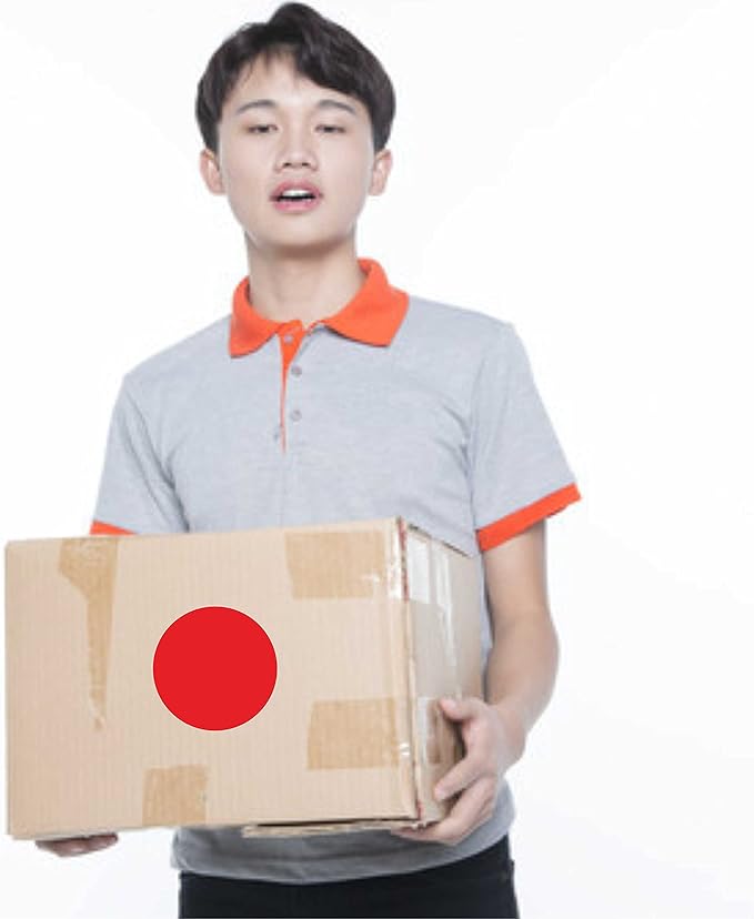 PARLAIM 3 Inch Round Permanent Adhesive Color Cod Dot Stickers,500 per Dispenser Box Roll dots Label Inventory Circle Stickers (Red)