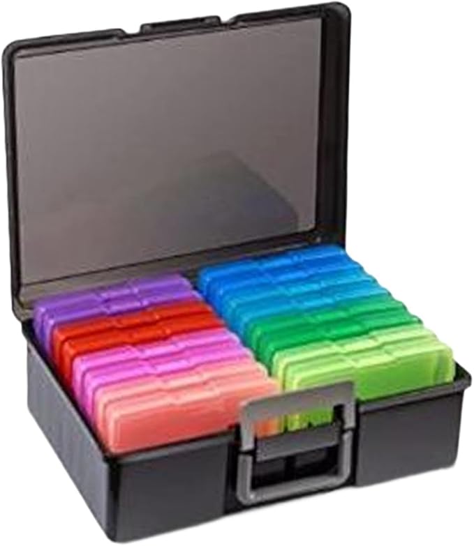 Photo Storage Box Photos Organizer Office Large Capacity Multipurpose Transparent for Postcards Scrapbooking Paper Organizing