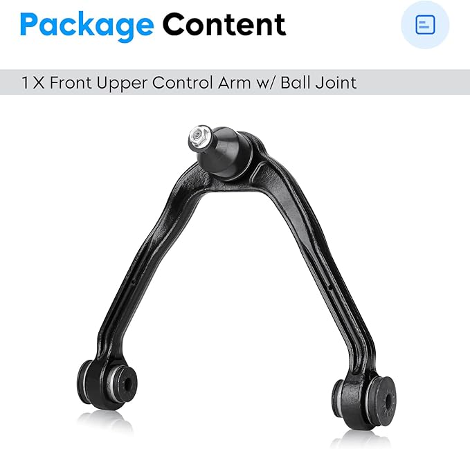 K80942 Front Upper Control Arm w/Ball Joint for 1999-2006 Chevy Silverado Cadillac Escalade ESV EXT 2002-2006 Avalanche Express Suburban Tahoe GMC Savana Sierra Yukon XL 1500 2000 2500
