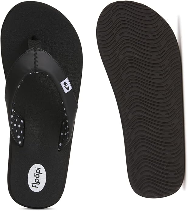 Floopi Flip Flops for Women Flat Yoga Mat Thong Womens Sandals Ladies Beach Sandals with Indoor Outdoor Anti Skid Soles