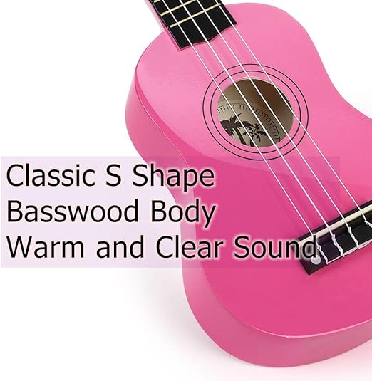 MUSTAR Soprano Ukulele Kids Ukulele for Beginners - 21 Inch Small Guitar Ukulele for Kids