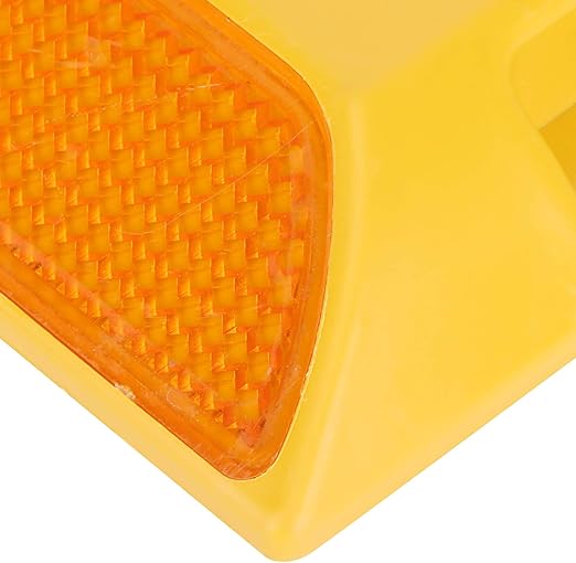 6 Pack Road Reflectors, 3.7X 3.7 inch Commercial Reflective Road Pavement Marker Reflective Road Driveway Marker Street Pavement Asphalt Stud Markers for Speeds Bumps, Sidewalks