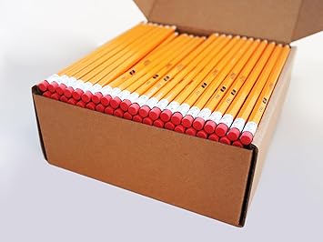 S E TEACHER'S EDITION Woodcased 2 Pencils, Pre-sharpened, 2 HB Lead Bulk Box Pencil, Pencils No. 2, Yellow Pencils with Erasers, 200 Count
