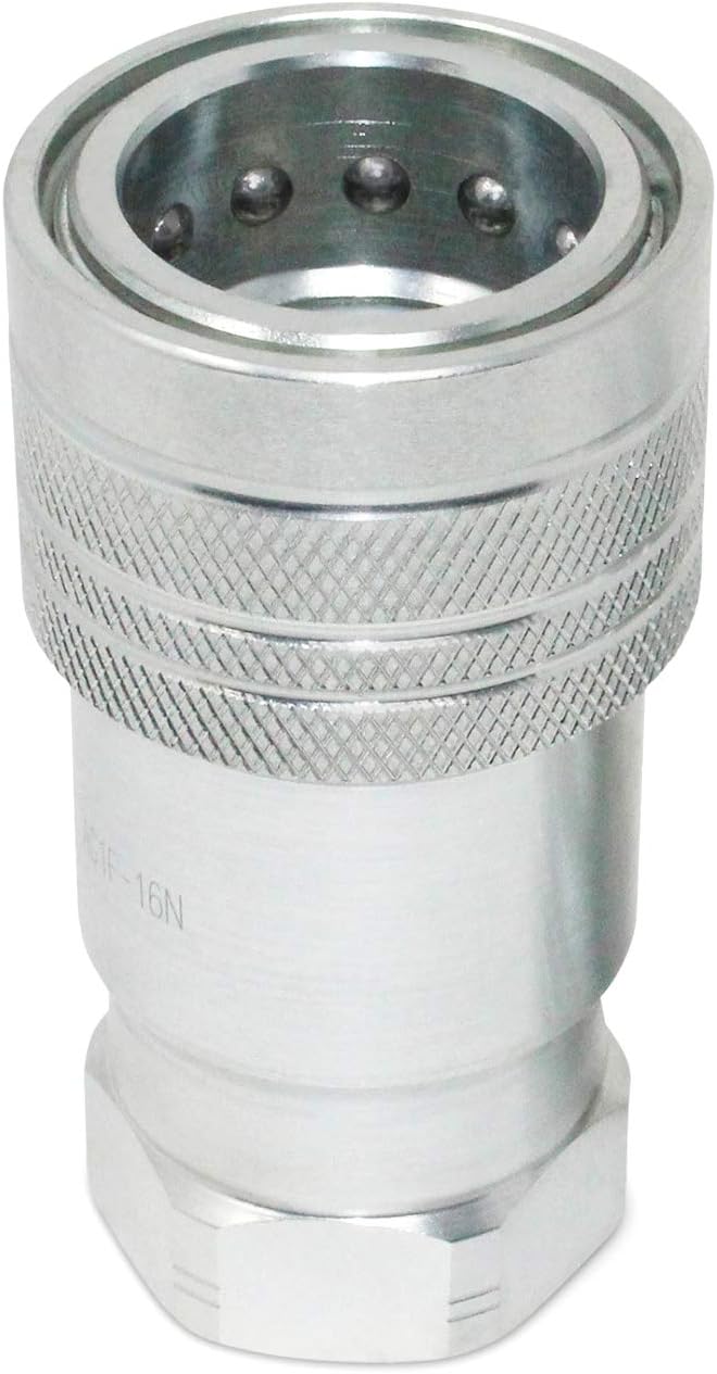 Summit Hydraulics 1 Agricultural Hydraulic Quick Connect Pioneer Style Coupler Set, ISO 5675, 1 NPT Thread