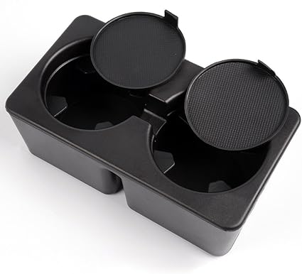Dual Cup Holder Insert Compatible for Cadillac GMC Replacement for Chevy 07-14 Front Floor Part 19154712