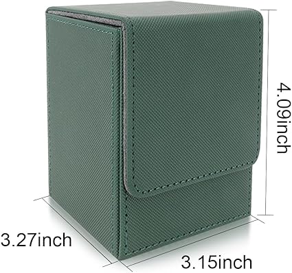 Green Card Box,Deck Box,Card Deck Box,Playing Card Case for Trading Card Box,Magic Deck Box,Playing Card Box,Playing Cards,Business Card Box,Collector Booster Box,Deck Box Cards