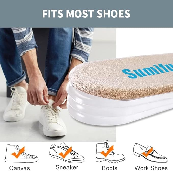 Sumifun Heel Lift, 3-Layer Gel Shoe Lifts for Women Uneven Legs, Adjustable Orthopedic Heel Lifts for Heel Pain and Leg Length Discrepancy, Heel Wedge Inserts 18" 28" 38" (Size S, 1 Pair)