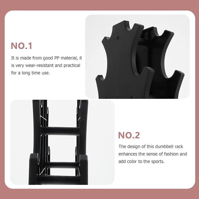 Superior Dumbbell Racks Plastic Dumbbell Holder 2pcs Dumbbell Storage Racks