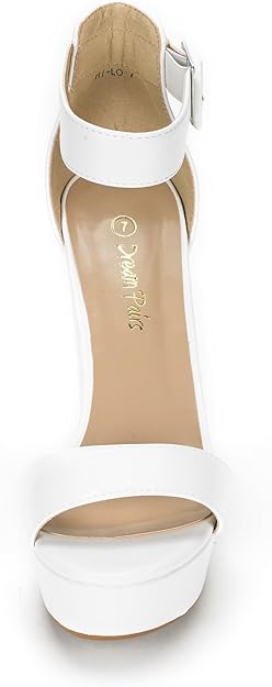 DREAM PAIRS Women's Hi-lo Heeled Sandal