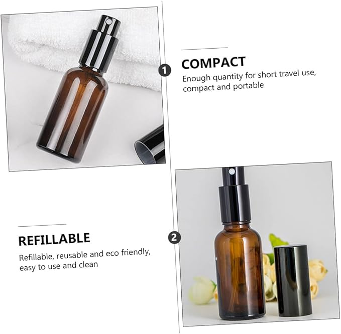 5pcs Refillable Perfume Storage Spray Bottles Portable Reusable Cosmetic Containers for Travel and Outdoor Use Dispenser for Essential Oils and Fragrances