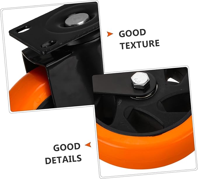 Ergonomic Inch Casters for Furniture Silent Rolling Compact Design Fits Laundry Racks Cabinets