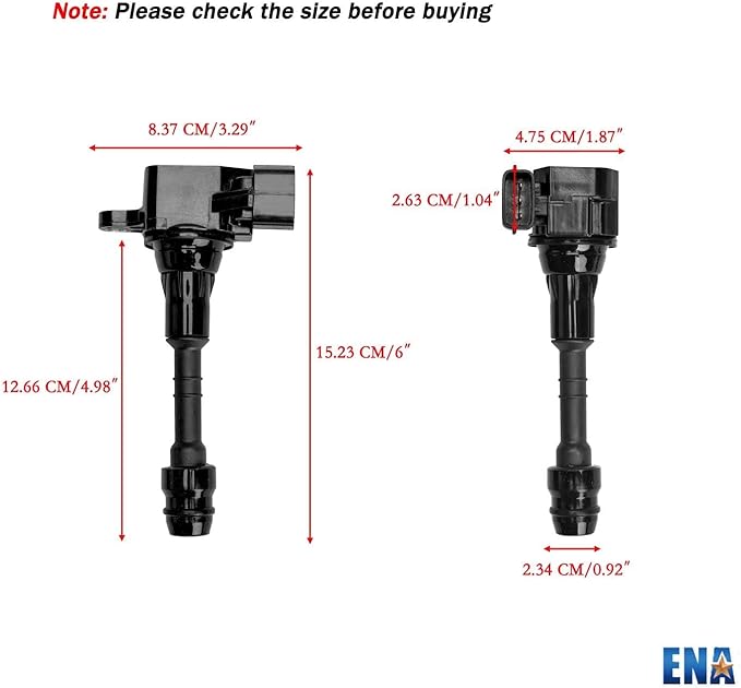 ENA Set of 1 Ignition Coil Pack Compatible with Nissan Infiniti Suzuki I35 QX4 Altima Frontier Maxima Murano NV1500 NV2500 NV3500 Quest 2002-2021 V6 3.5L 4.0L Replacement for UF349 5C1403 224338J115