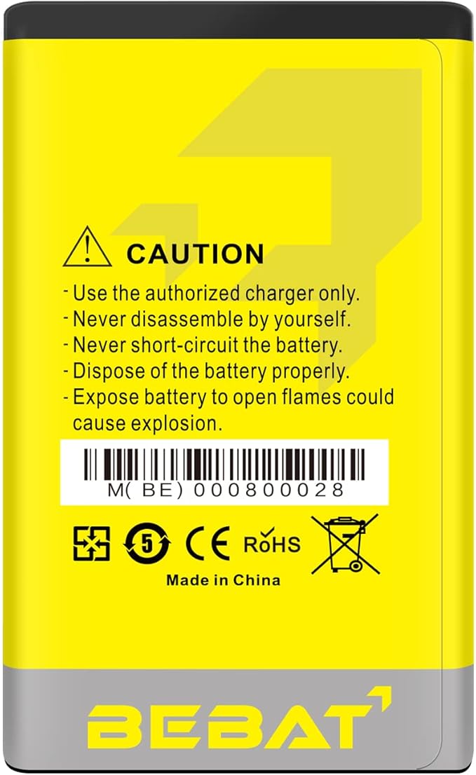 (2 Pcs) BL-5C Battery, 3.7V 1800mAh Rechargeable BL-5C Battery Suitable for Household Radio, Nokia with Current Protection