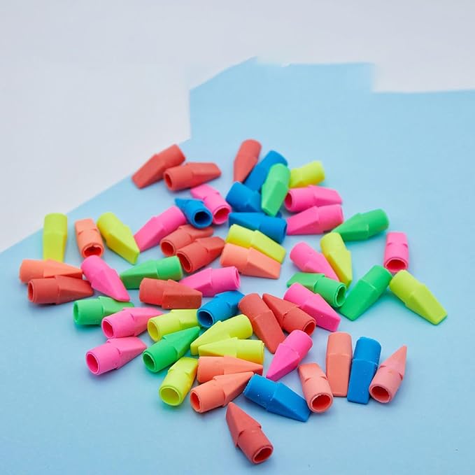 Pencil Top Erasers, Cap Eraser Toppers, Studying Supplies for Teachers Classroom Must Haves Pencil Erasers