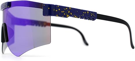 Futuristic Adjustable Arms Cyberpunk Monoblock Shield Sunglasses