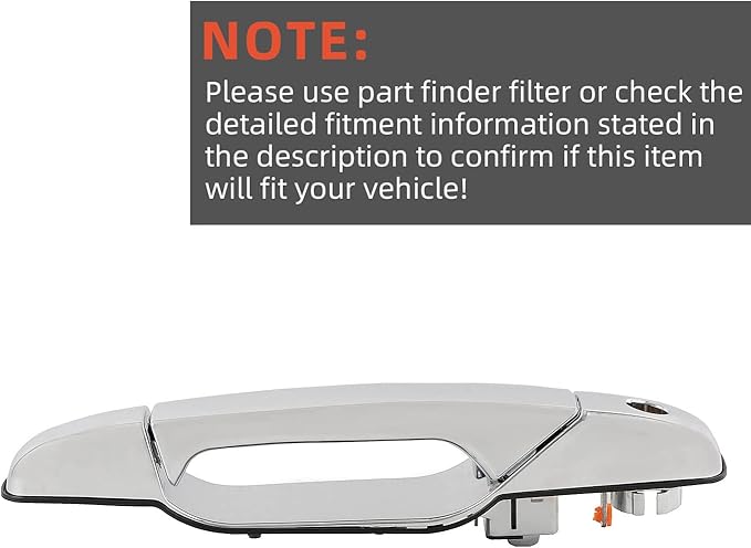DEAL AUTO ELECTRIC PARTS New 2pcs Front Pair LeftRight Side Chrome Exterior Door Handles Compatible With 07-13 AvalancheSilveradoSierra New Body 07-14 SuburbanTahoeYukonXLEscaladeESVEXT