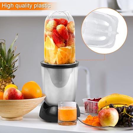 Replacement Mug Cup,Tall Short Cup Mug Replacement Parts for 250W Magic Blender Juicer Transparent(Tall)