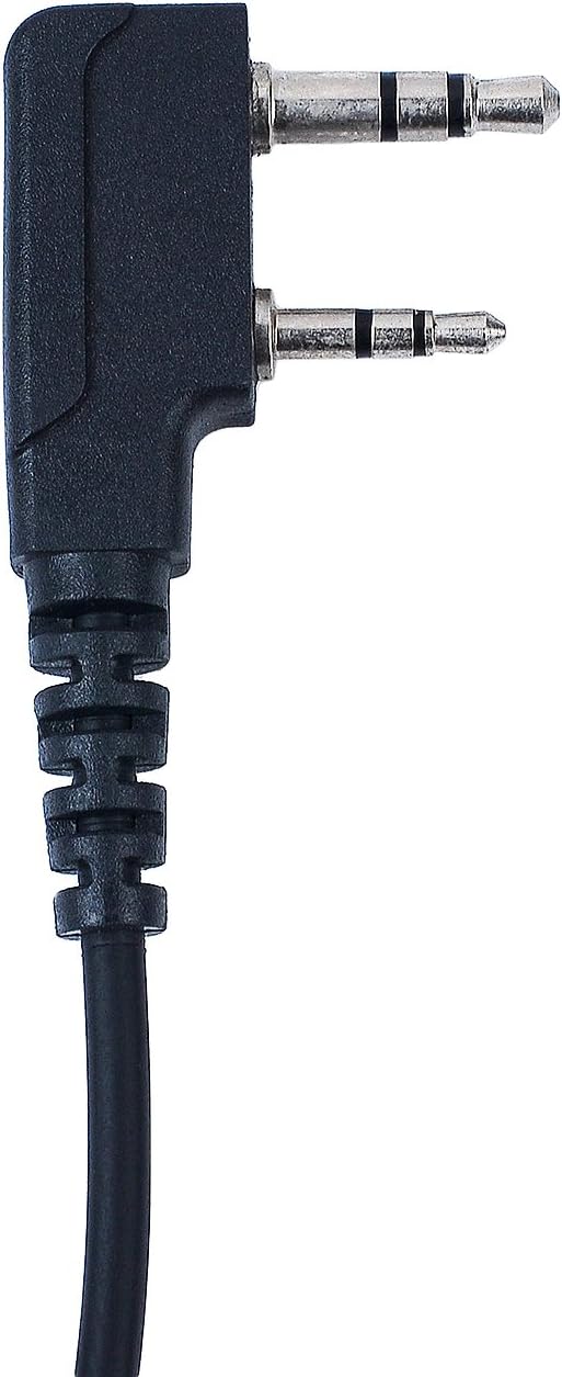 G Shape 2 Pin Walkie Talkie Earpiece Headset Compatible with Baofeng UV-5R Retevis H-777 RT21 RT22 Arcshell AR-5 Two Way Radio