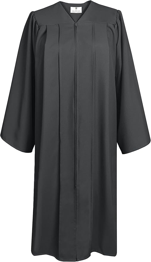 GradPlaza Matte Choir Robe for Church Baptism Officiant Confirmation Costume,Graduation Gown for School,Judge Pastor Robes