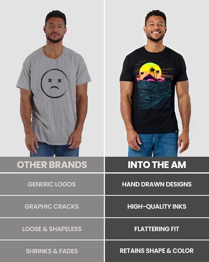 INTO THE AM Cool Graphic T-Shirts for Men S - 4XL Premium Quality Unique Graphic Art Tees 's Choice