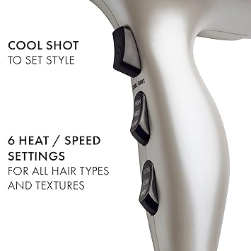 Hot Tools Pro Artist 2400 Turbo Ceramic Ionic Hair Dryer Fast Dry, Lightweight