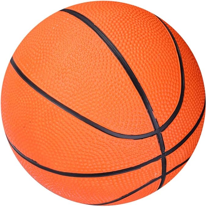 Uxsiya Rubber Basketball, Safe Mini Inflatable Basketball Compact for Outdoor for Kids for Children for Sports