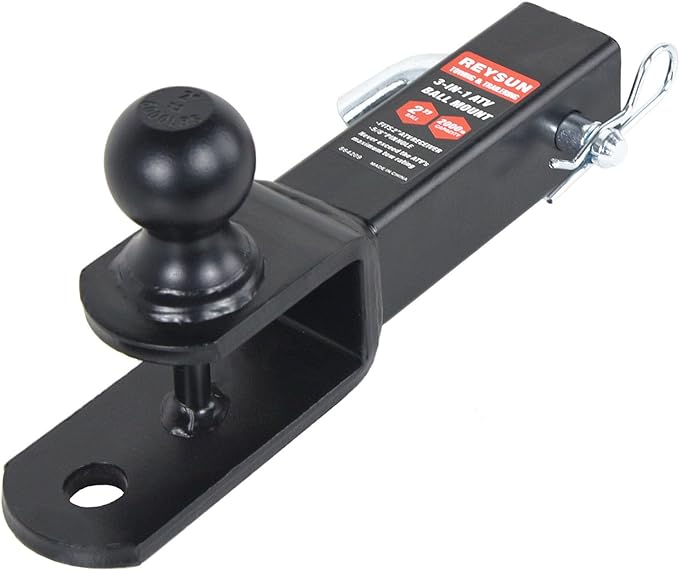 864209 3 in 1 ATVUTV Trailer Hitch Towing Ball Mount with 2 inch Trailer Ball, Fits 2 inch Hitch Receiver...