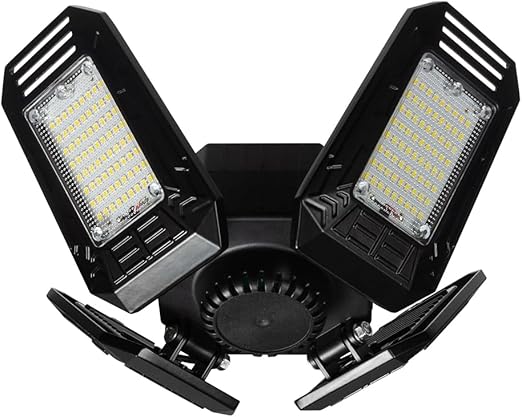 MaxLite LED Garage Light with Cord, 54W 120V, 5000K, Black Finish