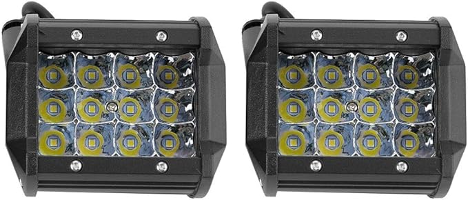 LED Work Light, 1 Pair 1V-48V 4inch 4-Row 36W Universal Working Light Bar Driving Lamp for Trucks Forklifts Off Road Vehicles Engineering Vehicles Cars Ships Motorcycles