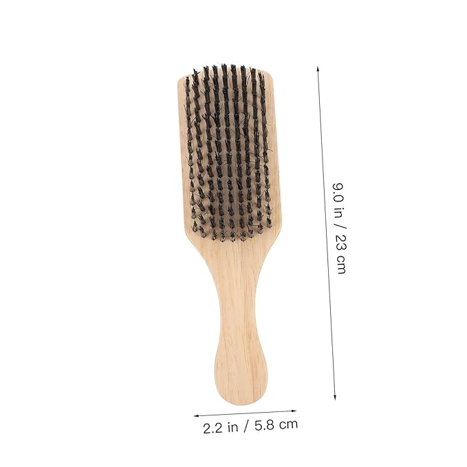 NOLITOY Salon Quality Beard Brush Men's Beard Cleaning Boar Bristle Facial Care Tool