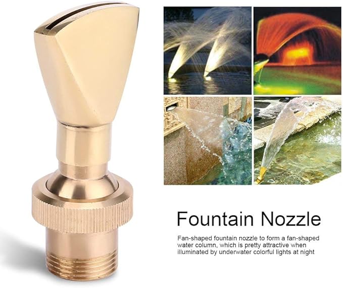 Fan Shaped Fountain Nozzle Sprinkler Spray Head for Pond 34"