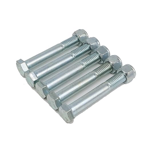 12" x 3-12" 500101 Shear Bolts and Nylock Nuts (Set of 5)