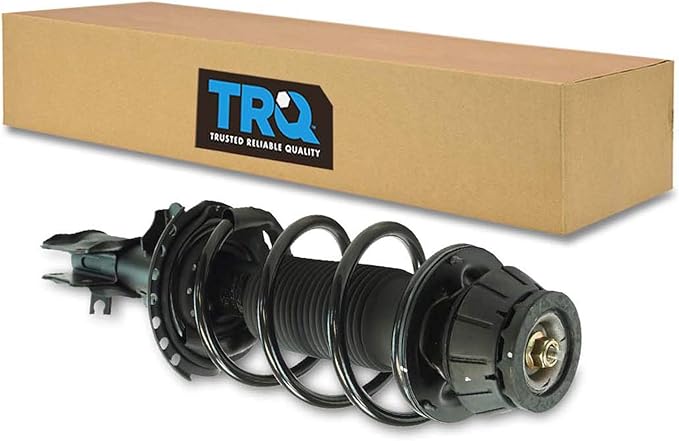 TRQ Front Left Complete Strut & Coil Spring Assembly Drivers Side Compatible with 2012-2017 Hyundai Accent Kia Rio
