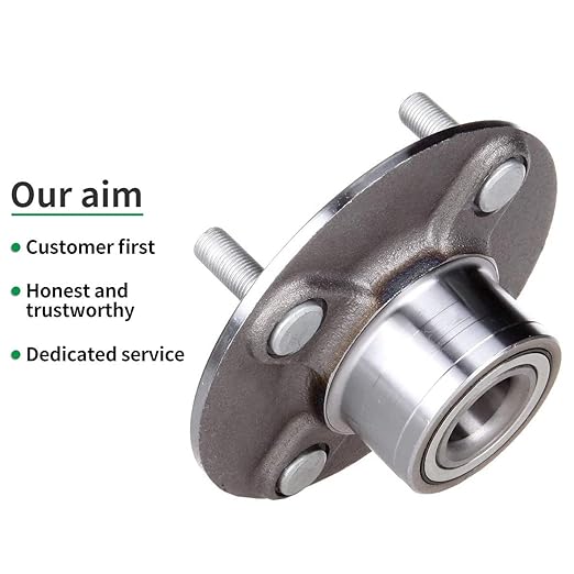 HICKS 512303 Rear Wheel Bearing Wheel Hub Assembly fit for 2000-2006 Nissan Sentra, 4 Lugs