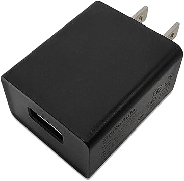 5V1A Power Adapter Plug for Wall Outlet (UL Certified, Black, 1pcs), 5W USB Charger Block for Cell Phones, Tablets, Earphones, Power Banks, Smart Wearables, Toys and More Electronic Gadgets